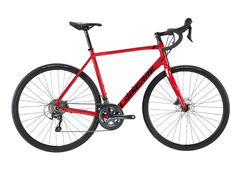 Lapierre Sensium 3.0 Disc road bike in red
